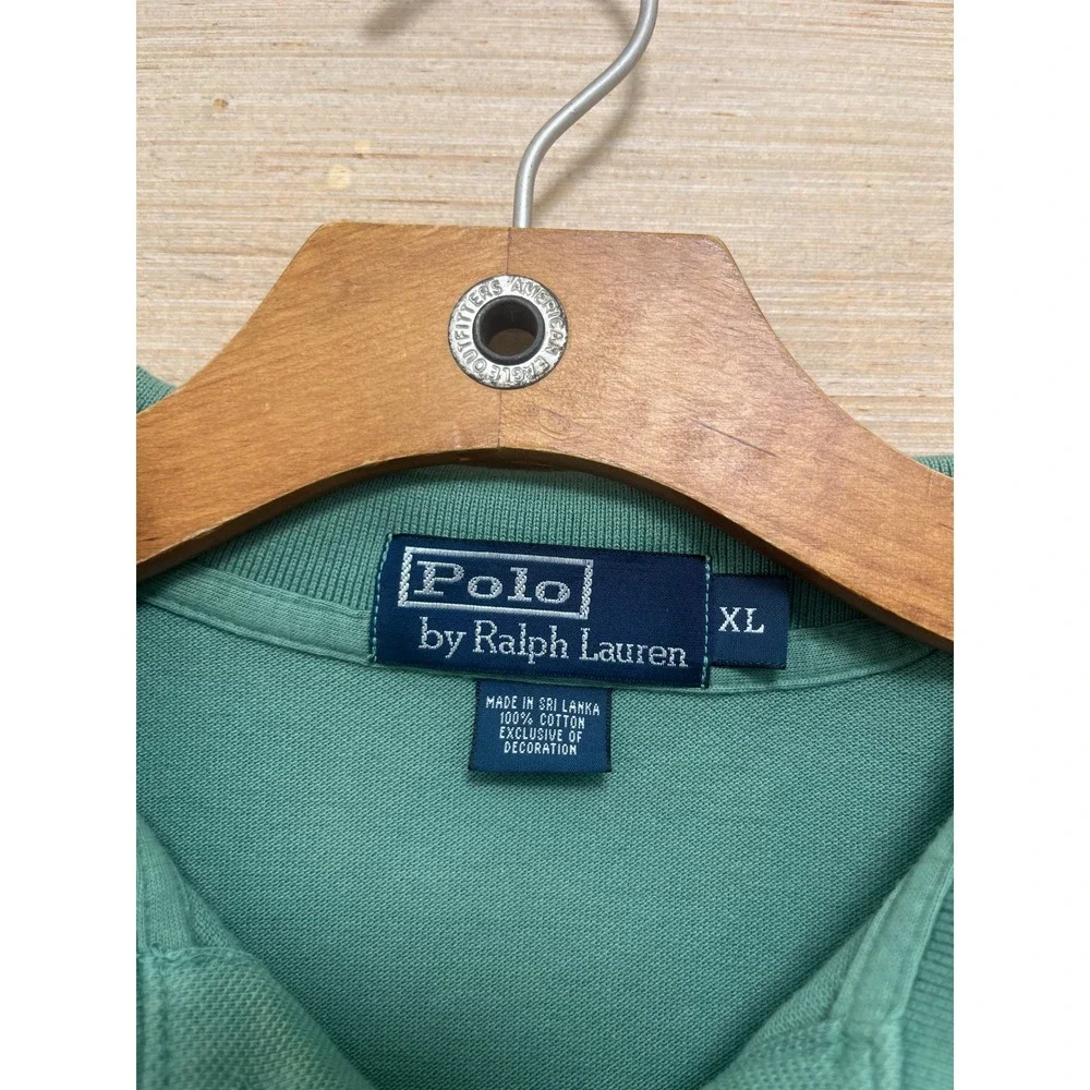 Polo Ralph Lauren Men S‎ Green Classic Fit Polo Shirt Embroidered Pony XL